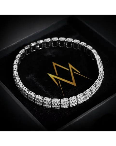 Axiom Baguette Link Bracelet