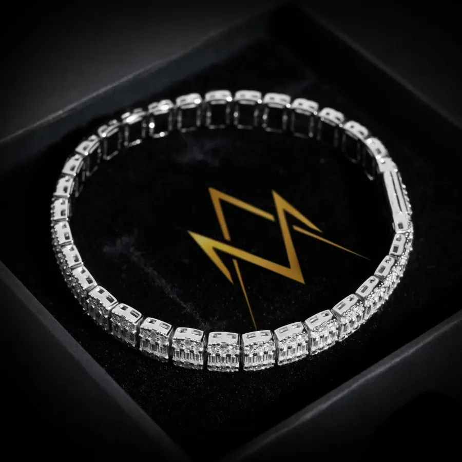 Axiom Baguette Link Bracelet