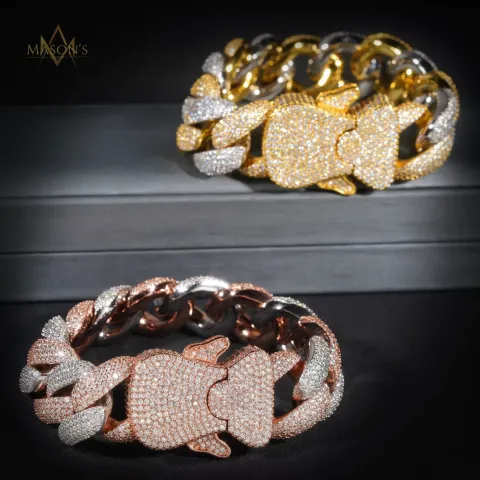 Dynast's Set Cuban Link Bracelet