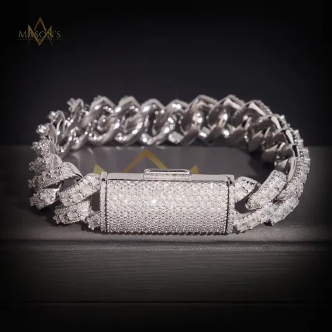 Verity Baguette Link Bracelet · 16 mm