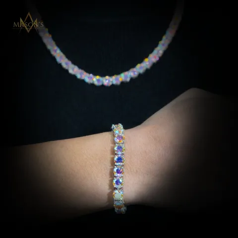 Empress' Tennis Link Chain · Aurora — detail 1