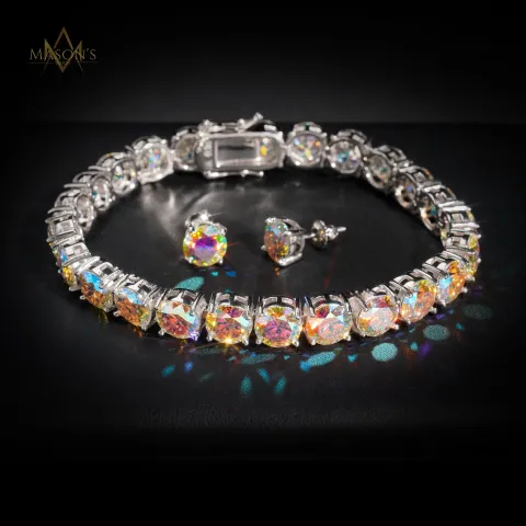 Empress' Tennis Link Bracelet · Aurora
