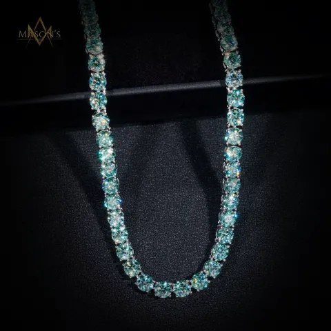 Empress’ Tennis Link Chain · Azure — detail 2