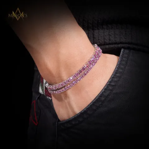 Empress’ Tennis Link Bracelet · Rosé