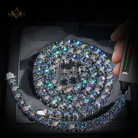 Empress' Tennis Link Chain · Topaz — detail 4