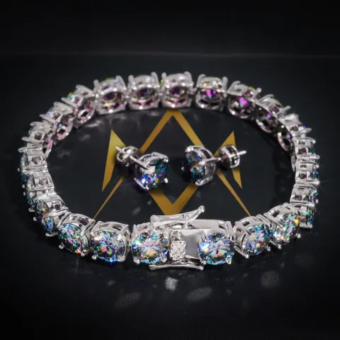 Empress' Tennis Link Bracelet · Topaz