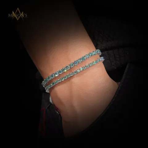 Empress’ Tennis Link Chain · Veridian — detail 5