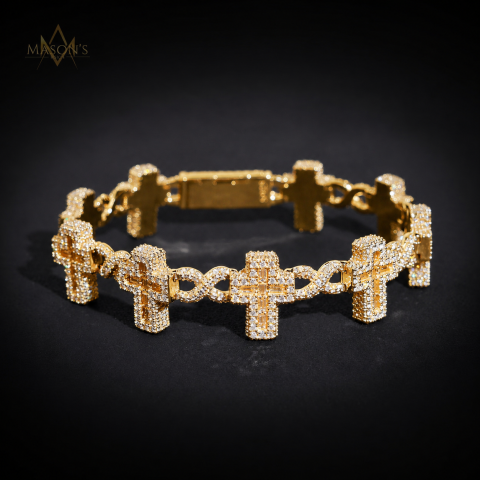 Reliquary Tennis Link Bracelet — detail 8