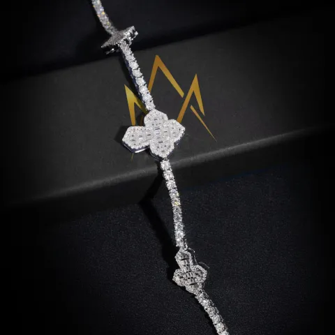 Triune Tennis Link Chain — detail 2