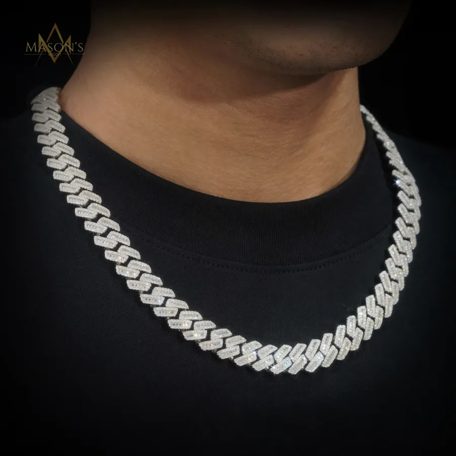 Verity Baguette Link Chain  · 12 mm