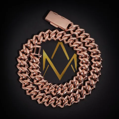 Verity Baguette Link Chain · 14 mm — detail 3