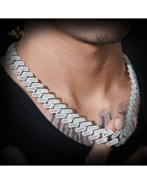 Verity Baguette Link Chain · 18 mm