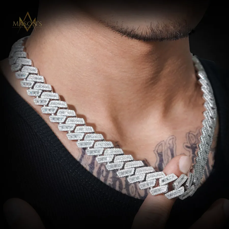 Verity Baguette Link Chain · 18 mm