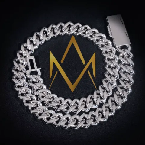 Verity Baguette Link Chain · 18 mm — detail 3