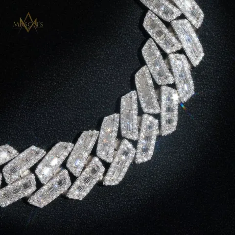 Verity Baguette Link Chain · 18 mm — detail 1