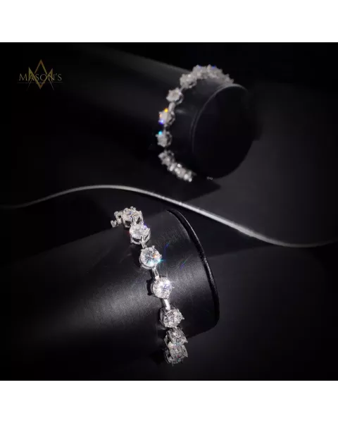 Accretion Tennis Link Bracelet