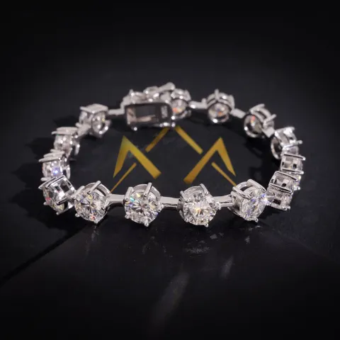 Accretion Tennis Link Bracelet — detail 5