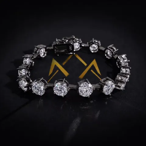 Accretion Tennis Link Bracelet — detail 8
