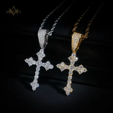 Chevron Cross Pendant