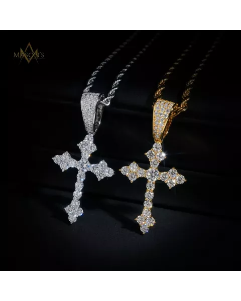 Chevron Cross Pendant
