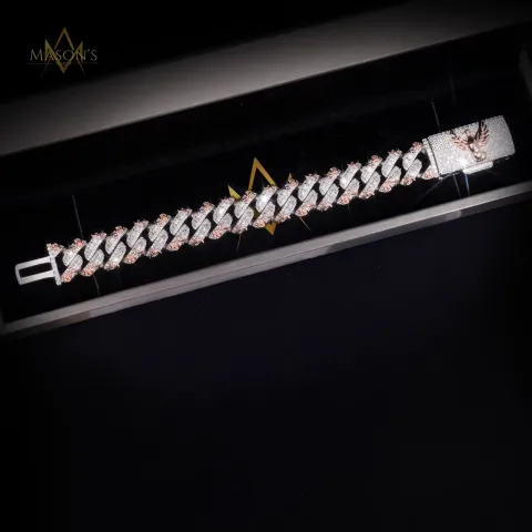 Elysian Baguette Link Bracelet · 15 mm — detail 1