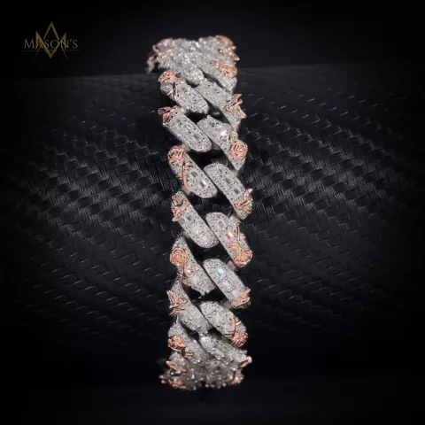 Elysian Baguette Link Bracelet · 15 mm