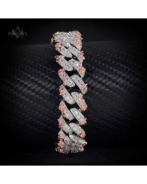 Elysian Baguette Link Bracelet · 15 mm