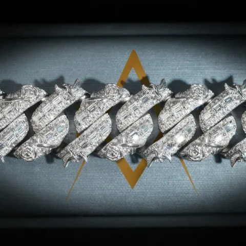 Elysian Baguette Link Bracelet · 20 mm — detail 5