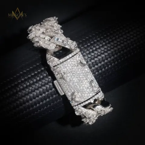 Elysian Baguette Link Bracelet · 20 mm — detail 4