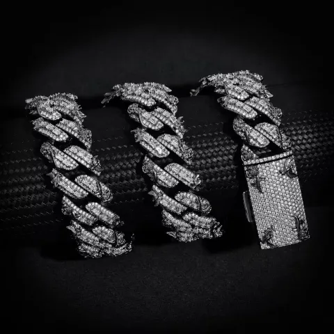Elysian Baguette Link Bracelet · 20 mm — detail 11