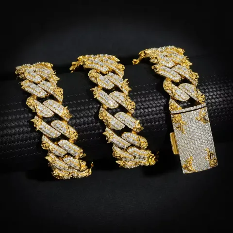 Elysian Baguette Link Bracelet · 20 mm — detail 9