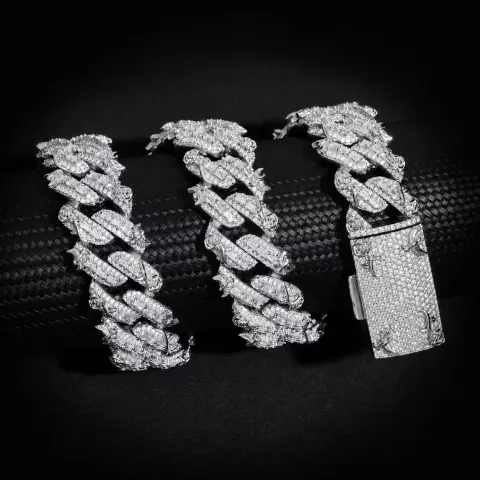 Elysian Baguette Link Bracelet · 20 mm — detail 8