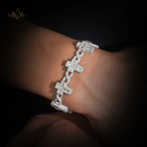 Reliquary Tennis Link Bracelet — detail 2