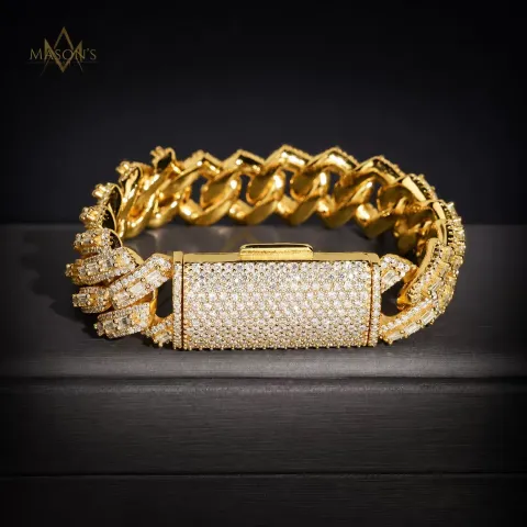 Verity Baguette Link Bracelet · 16 mm — detail 6