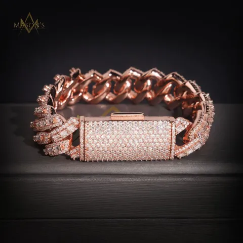 Verity Baguette Link Bracelet · 16 mm — detail 7