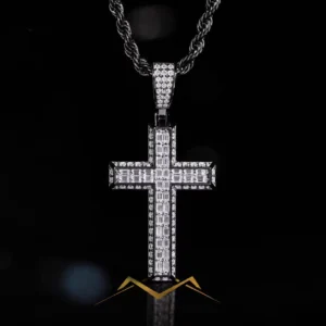 Aegis Cross Pendant - Black Gold