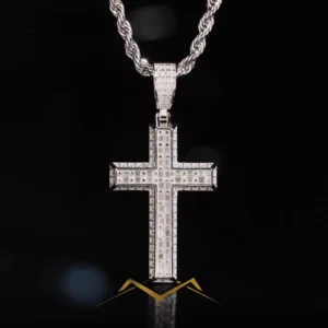 Aegis Cross Pendant - White Gold