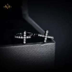 Apostle's Hoops Earrings - Black Gold