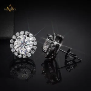 Ascendant's Stud Earrings - Black Gold