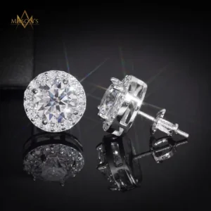 Ascendant's Stud Earrings - White Gold