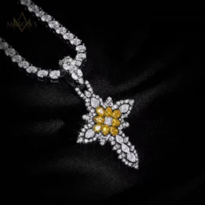 Ascetic's Cross Pendant - Black Gold