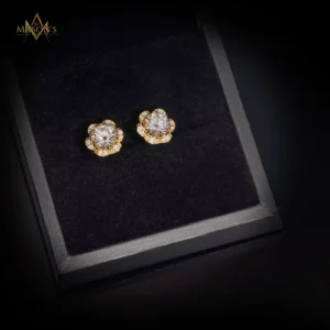 Ascetic's Stud Earrings - Gold