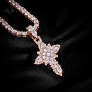 Ascetic's Cross Pendant - Rose Gold