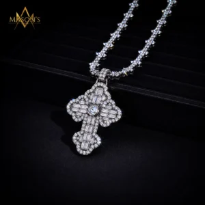 Axiom Cross Pendant - Black Gold