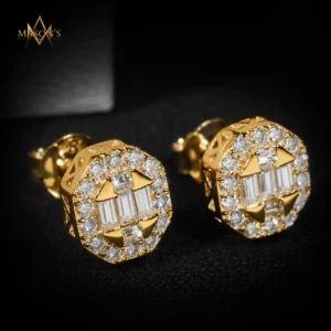 Axiom Stud Earrings - Gold
