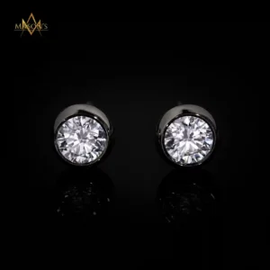 Bulwark's Stud Earrings - Black Gold