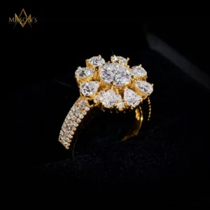 Cardinalis Halo Ring - Gold, 6