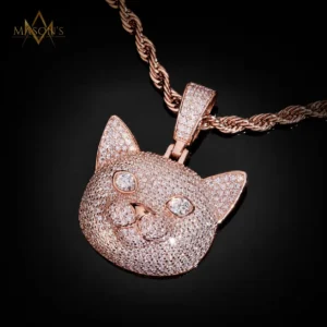 Cardinalis Kitty Pendant - Rose Gold