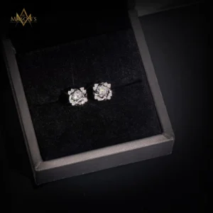 Cardinalis Stud Earrings - White Gold
