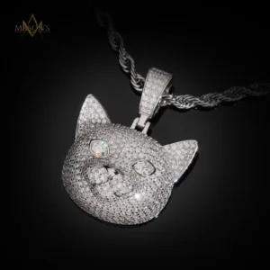 Cardinalis Kitty Pendant - White Gold